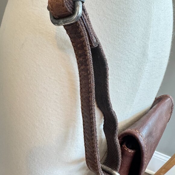 Vintage Jack Georges Brown Leather Crossbody Bag - Picture 7 of 16